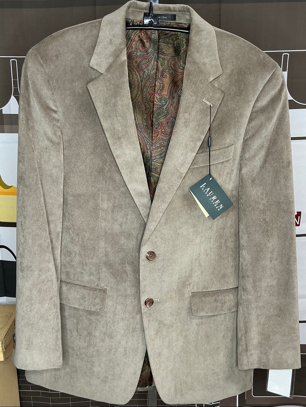 Lauren Ralph Lauren Taupe Sport Coat sz 38 NWT # 2321